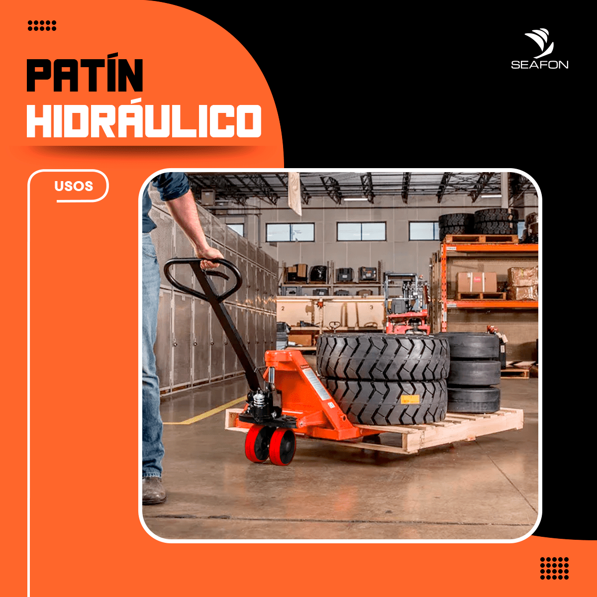 Patin Hidráulico de Tarimas Carretilla 3 Toneladas Estándar - Imagen 4