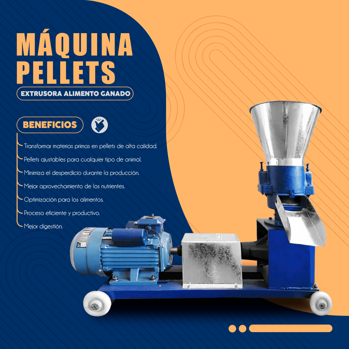 Maquina Pellets Extrusora Alimento Ganado Animales - Imagen 3