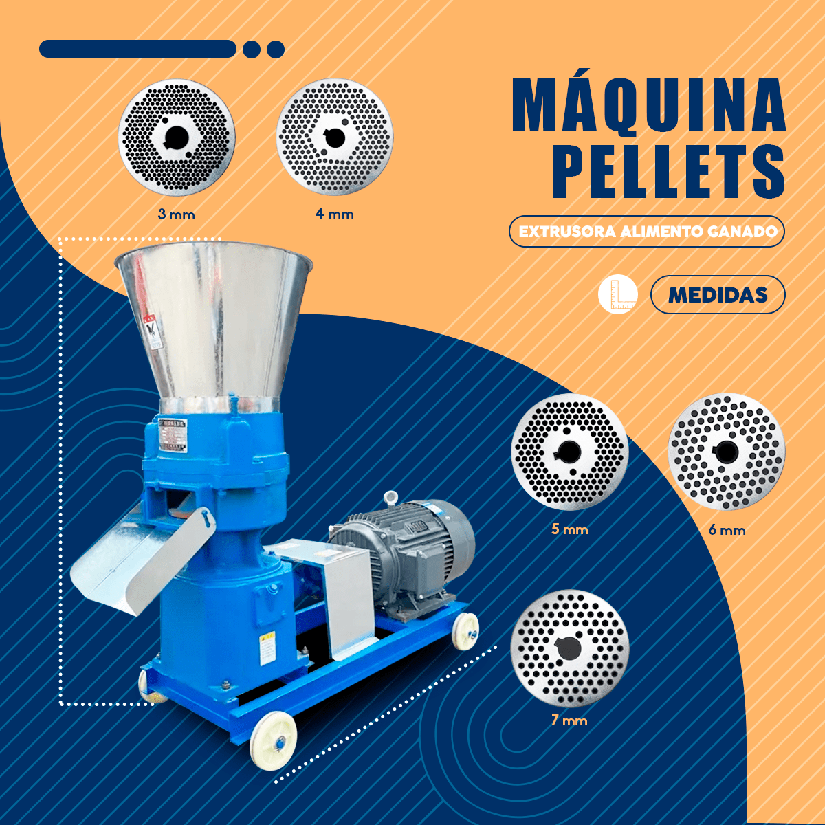 Maquina Pellets Extrusora Alimento Ganado Animales - Imagen 2