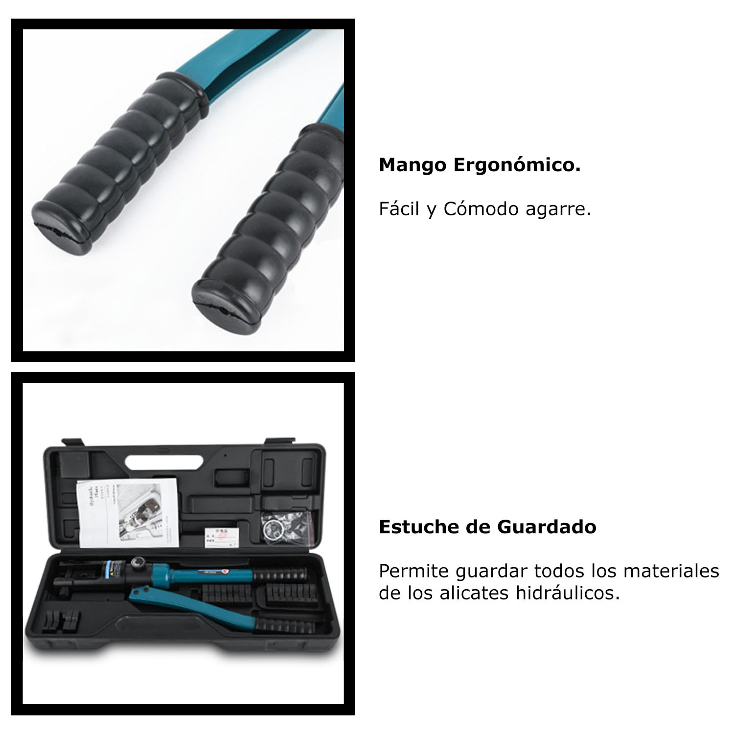 Ponchadora Pinza Hidráulica 16 Toneladas Juego De 26 Dados - Imagen 4