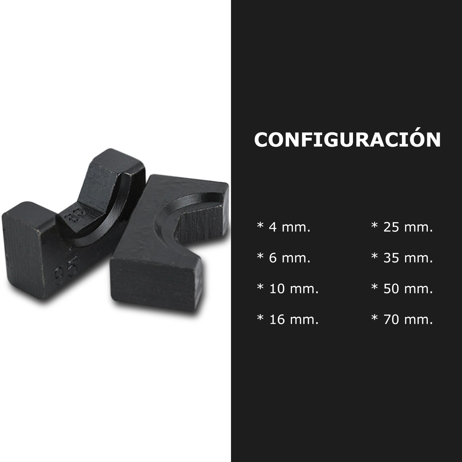 Ponchadora Pinza Hidráulica 16 Toneladas Juego De 26 Dados - Imagen 5