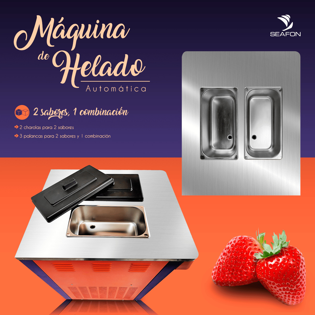 Máquina Helado Suave Nieve Automática Comercial 1800w - Imagen 7