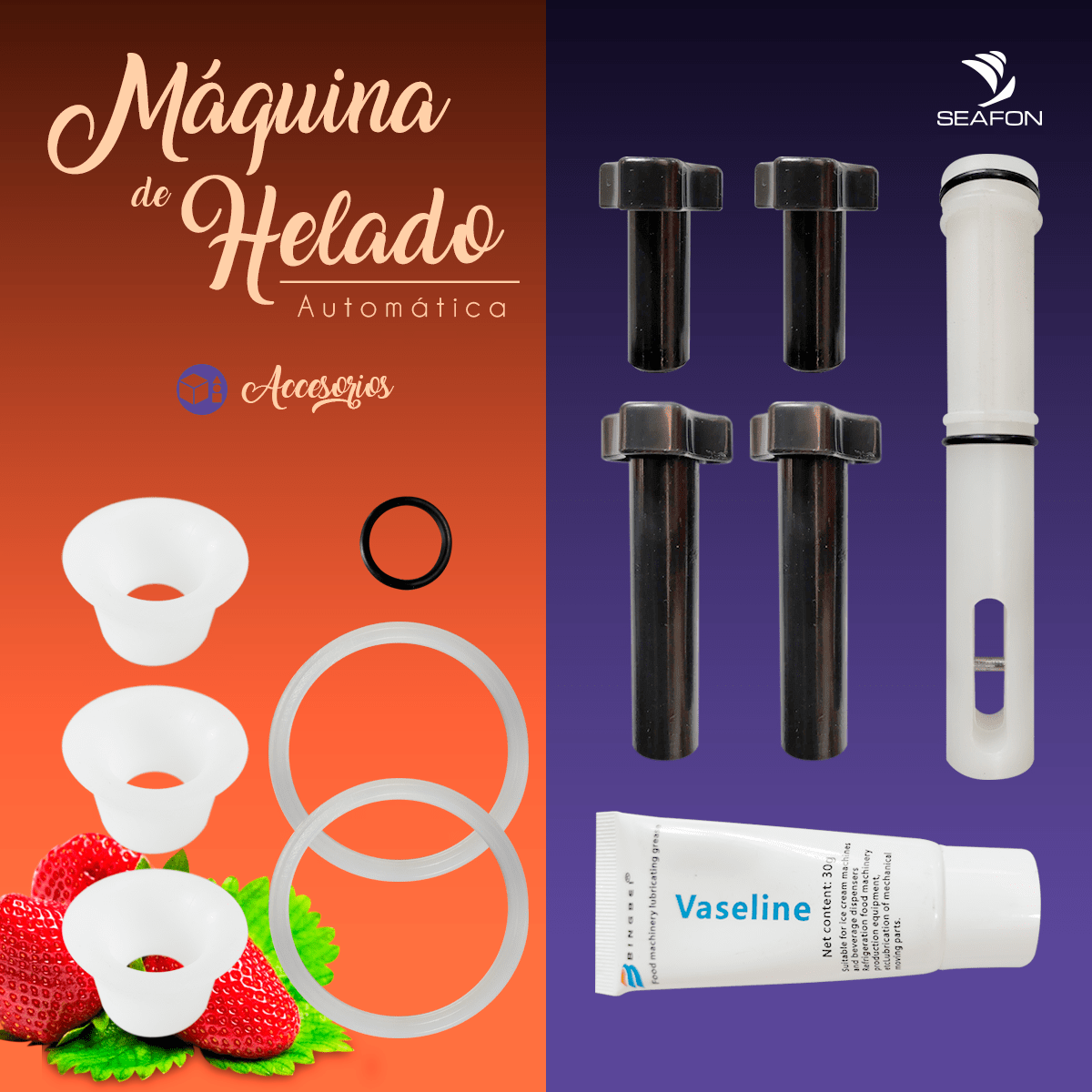 Máquina Helado Suave Nieve Automática Comercial 1800w - Imagen 8